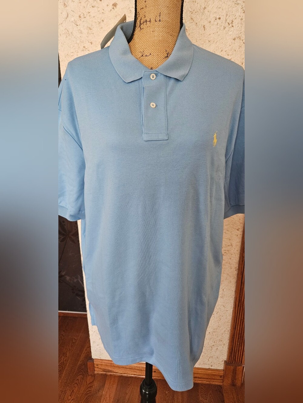 Ralph Lauren Men’s Sky Blue Polo with Yellow Pony